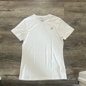 Gymshark White Short Sleeve Tee Classic Cotton